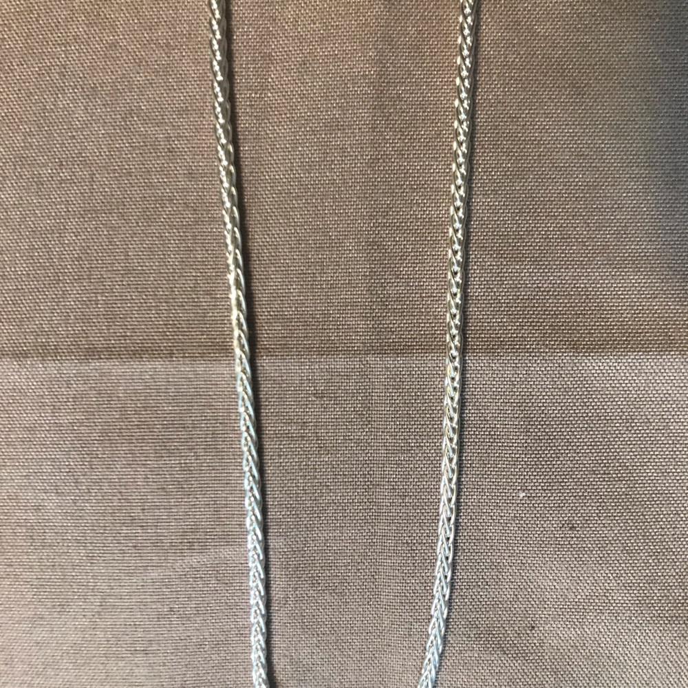 Solid sterling silver French rope chain. 20 inches